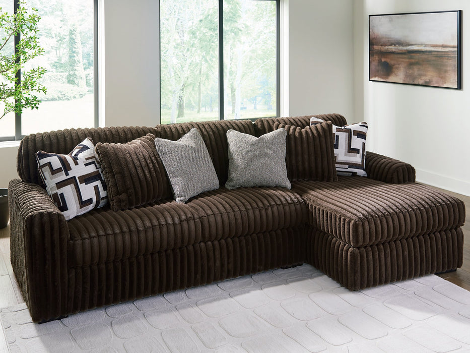 Midnight-Madness Sectional Sofa with Chaise
