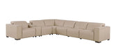 Global United 1208 Beige 7PC Sectional
