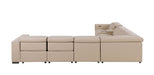 Global United 1208 Beige 7PC Sectional