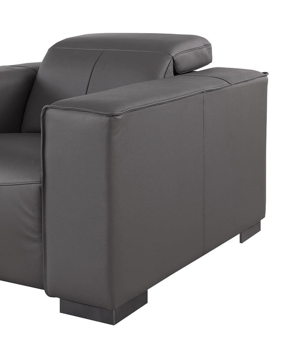 Global United 1208 Dark Grey 7PC Sectional