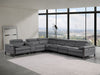 DivanItalia 1246 7-Piece-4PR Sectional Dark Grey