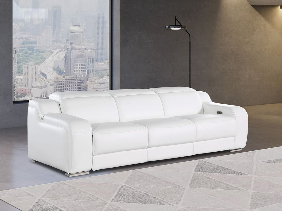 DivanItalia 1116 Power Reclining Sofa White