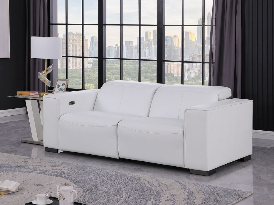 1208 Power Recliner - White
