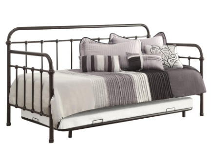 DOLIVING  BED - Brown Transitional Daybed Bed | NorCal Furniture Santa Clara CA