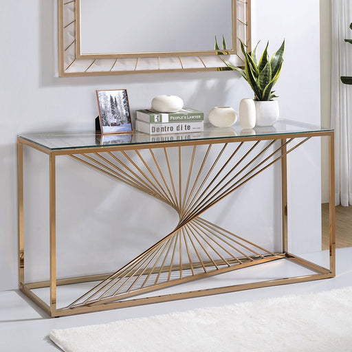 Azure Sofa Table - Brown Contemporary Sofa Table | NorCal Furniture Santa Clara CA