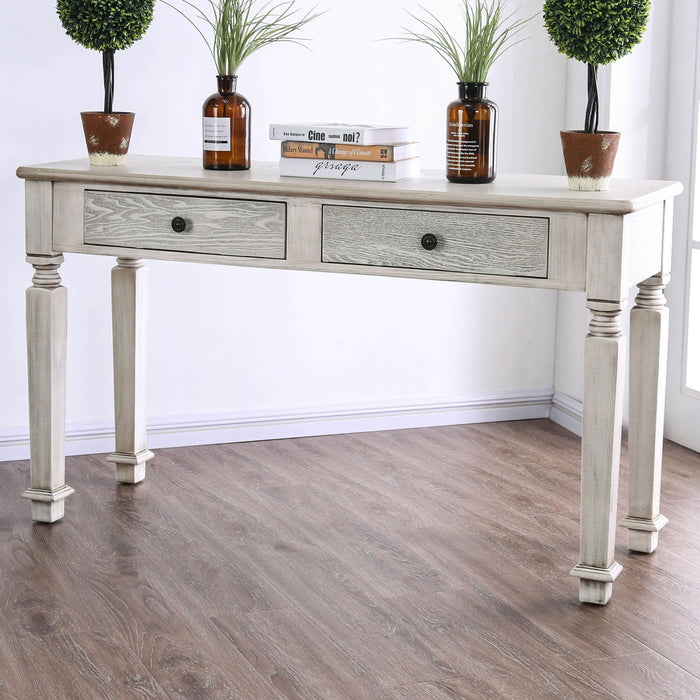 Frost Sofa Table - White Transitional Sofa Table | NorCal Furniture Santa Clara CA