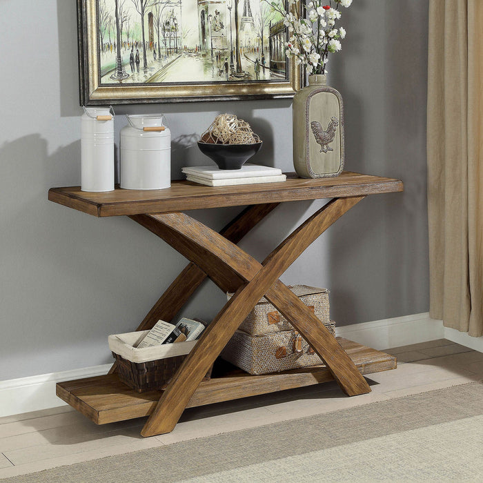 Hudson Sofa Table - Brown Transitional Sofa Table | NorCal Furniture Santa Clara CA