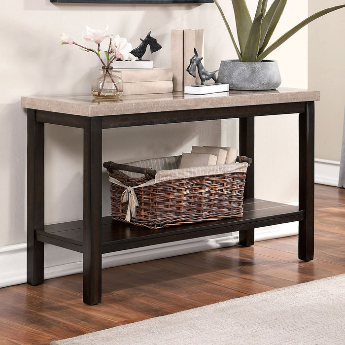 Duke Sofa Table - Brown Transitional Sofa Table | NorCal Furniture Santa Clara CA