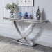 Falcon Sofa Table - White Glam Sofa Table | NorCal Furniture Santa Clara CA