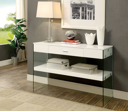 Dune Sofa Table - White Contemporary Sofa Table | NorCal Furniture Santa Clara CA