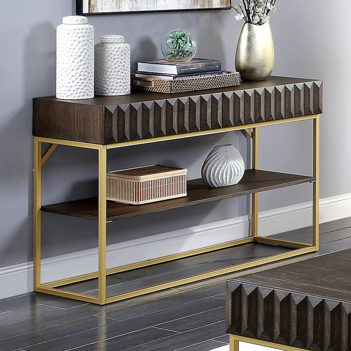 Kent Sofa Table - Brown Contemporary Sofa Table | NorCal Furniture Santa Clara CA