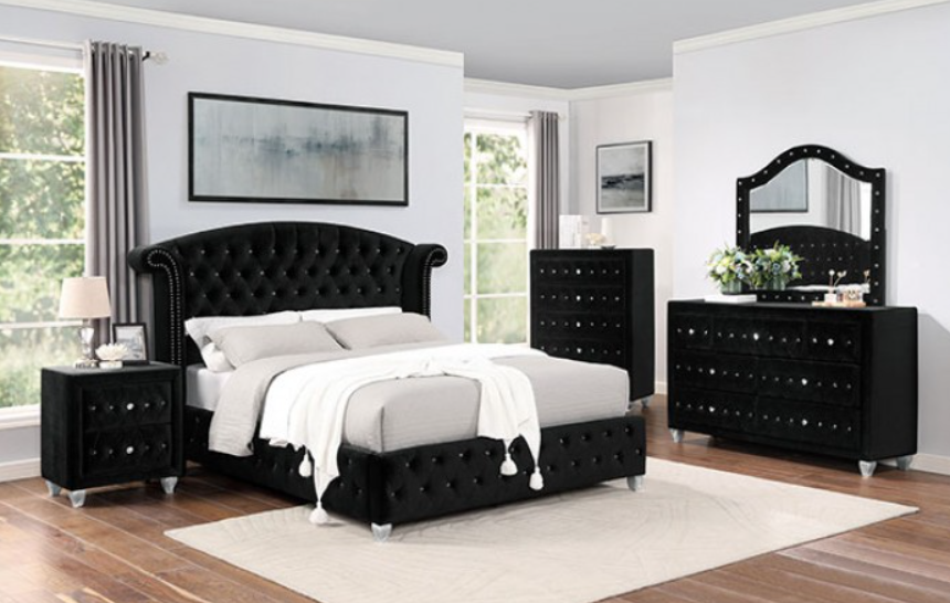 ZOHO  MIRROR - Black Glam Mirror | NorCal Furniture Santa Clara CA