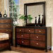 PAT  MIRROR - Brown Transitional Mirror | NorCal Furniture Santa Clara CA