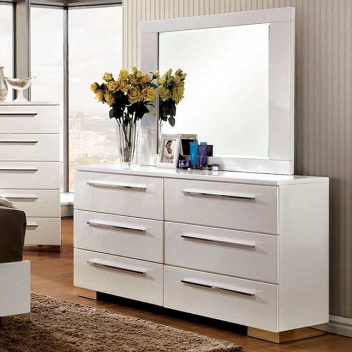 CLEMENT  MIRROR - Mirrored Contemporary Mirror | NorCal Furniture Santa Clara CA