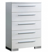 CLEMENT  CHEST - White Contemporary Chest | NorCal Furniture Santa Clara CA