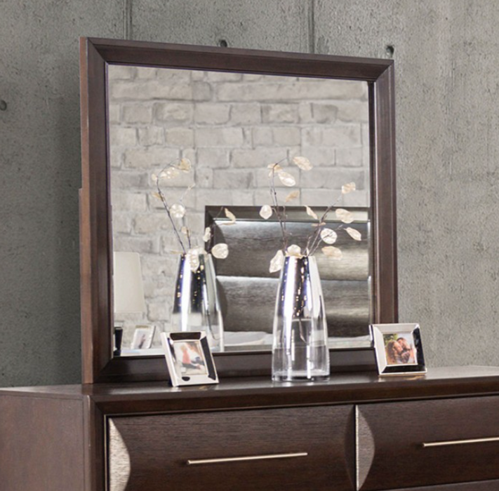 CHEMNI  MIRROR - Brown Transitional Mirror | NorCal Furniture Santa Clara CA