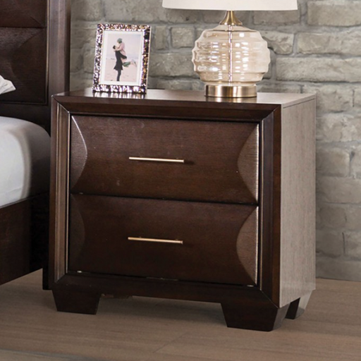 CHEMNI  NIGHT STAND - Brown Transitional Night Stand | NorCal Furniture Santa Clara CA