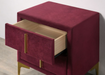 FLORA  NIGHT STAND - Gold Glam Night Stand | NorCal Furniture Santa Clara CA