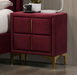 FLORA  NIGHT STAND - Gold Glam Night Stand | NorCal Furniture Santa Clara CA