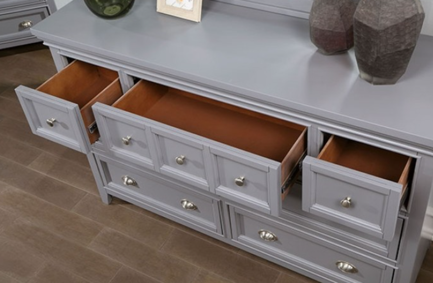 CASTLE  DRESSER - Grey Transitional Dresser | NorCal Furniture Santa Clara CA