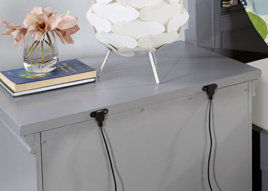 CASTLE  NIGHT STAND - Grey Transitional Night Stand | NorCal Furniture Santa Clara CA