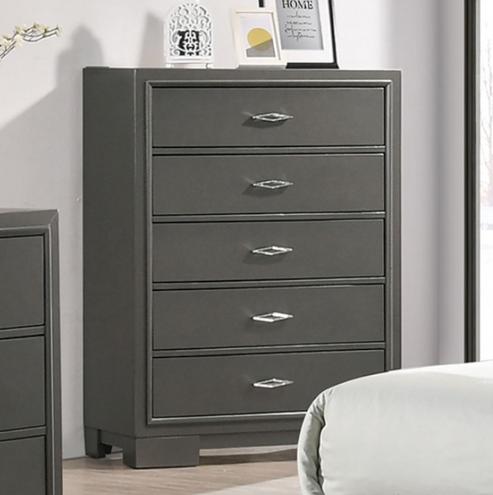 ALISA  CHEST - Gold Contemporary Chest | NorCal Furniture Santa Clara CA