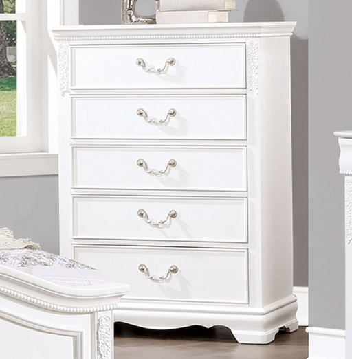 ALICA  CHEST - White Transitional Chest | NorCal Furniture Santa Clara CA