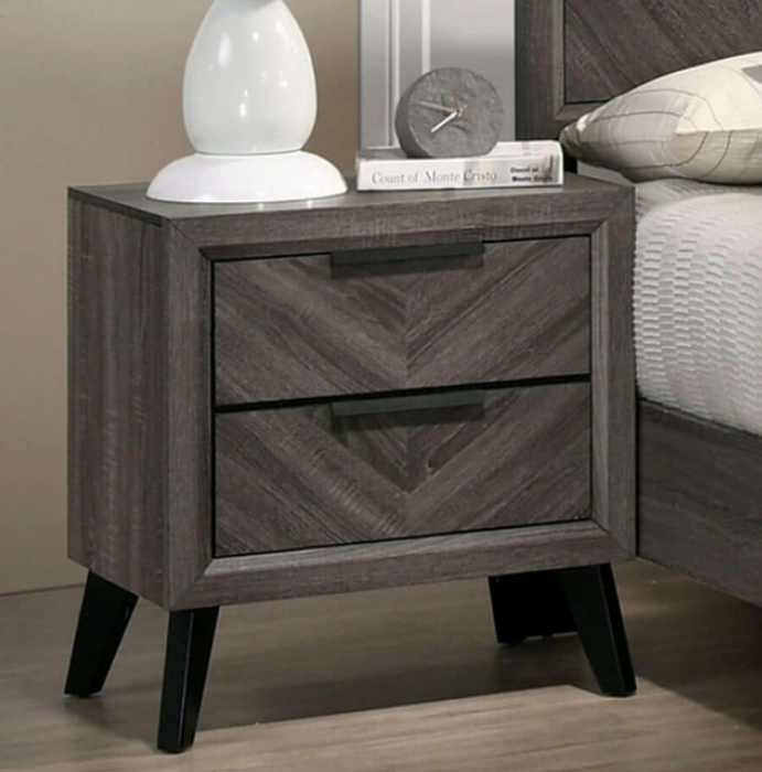 VAGAH  NIGHT STAND - Black Contemporary Night Stand | NorCal Furniture Santa Clara CA