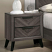 VAGAH  NIGHT STAND - Black Contemporary Night Stand | NorCal Furniture Santa Clara CA