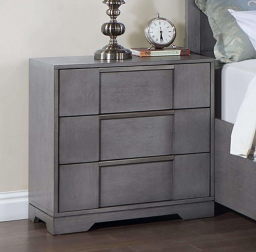 REGALIA  NIGHT STAND - Grey Contemporary Night Stand | NorCal Furniture Santa Clara CA