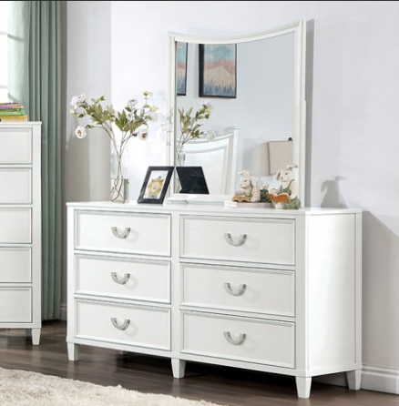 LYCORISE  DRESSER - White Transitional Dresser | NorCal Furniture Santa Clara CA