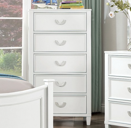 LYCORISE  CHEST - White Transitional Chest | NorCal Furniture Santa Clara CA