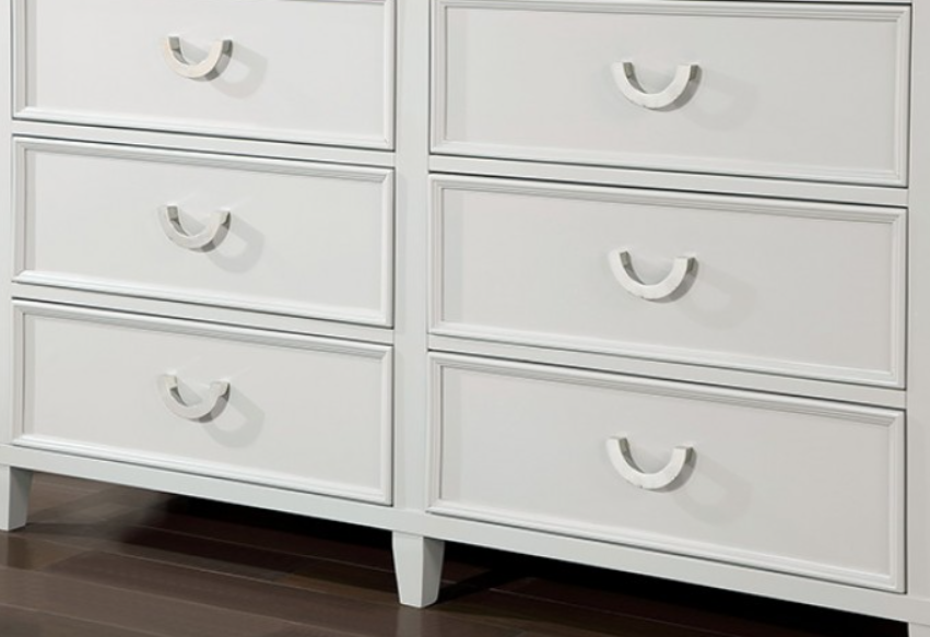 LYCORISE  DRESSER - White Transitional Dresser | NorCal Furniture Santa Clara CA