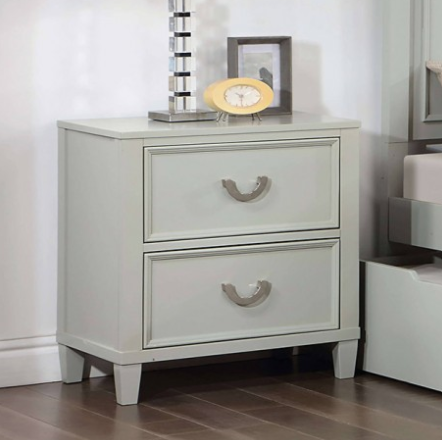 LYCORI  NIGHT STAND - Grey Transitional Night Stand | NorCal Furniture Santa Clara CA