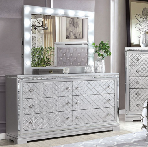 BELLE  DRESSER - Grey Glam Dresser | NorCal Furniture Santa Clara CA