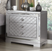 BELLE  NIGHT STAND - Grey Glam Night Stand | NorCal Furniture Santa Clara CA
