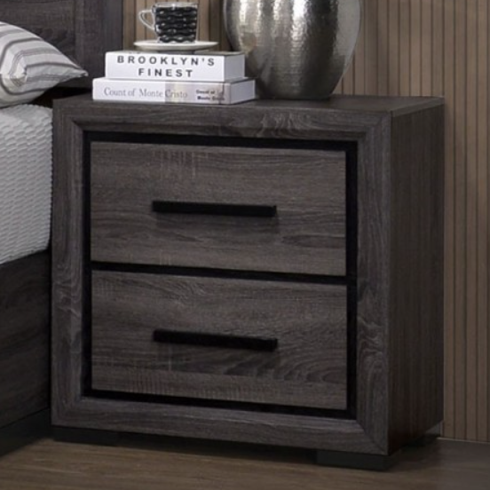 CONWAY  NIGHT STAND - Black Contemporary Night Stand | NorCal Furniture Santa Clara CA