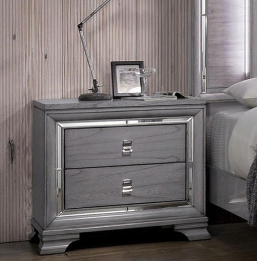 ANALIS  NIGHT STAND - Grey Contemporary Night Stand | NorCal Furniture Santa Clara CA