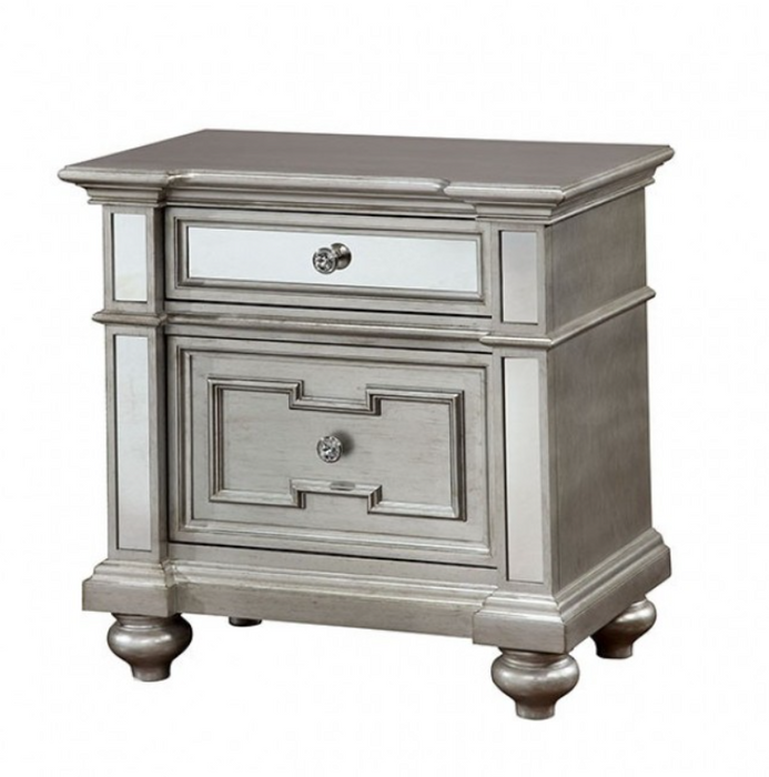 BALAMANCA  NIGHT STAND - Grey Glam Night Stand | NorCal Furniture Santa Clara CA