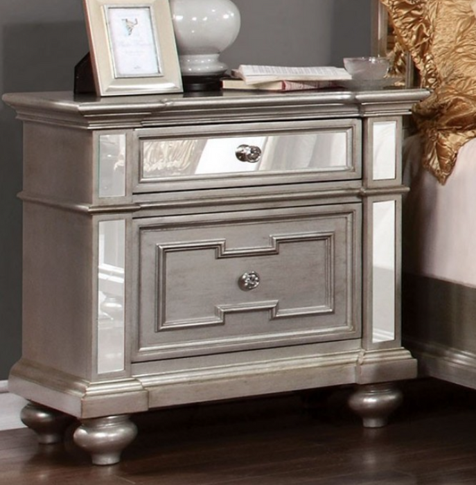 BALAMANCA  NIGHT STAND - Grey Glam Night Stand | NorCal Furniture Santa Clara CA