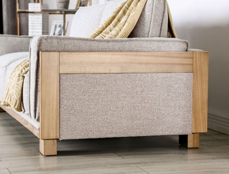 Pine Loveseat - Brown Contemporary Loveseat | NorCal Furniture Santa Clara CA