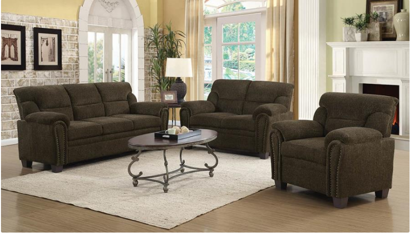 Everyday Brown  Soft Stationary Loveseat