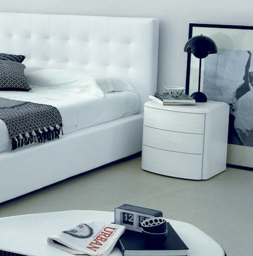 Drop - Modern Italian White Ash Mini Nightstand