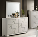 HOLE  DRESSER - White Contemporary Dresser | NorCal Furniture Santa Clara CA