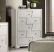 HOLE  CHEST - White Contemporary Chest | NorCal Furniture Santa Clara CA