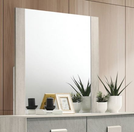 LIN  MIRROR - Grey Contemporary Mirror | NorCal Furniture Santa Clara CA