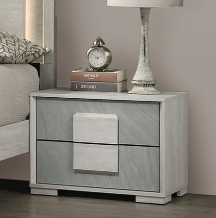 LIN  NIGHT STAND - Grey Contemporary Night Stand | NorCal Furniture Santa Clara CA