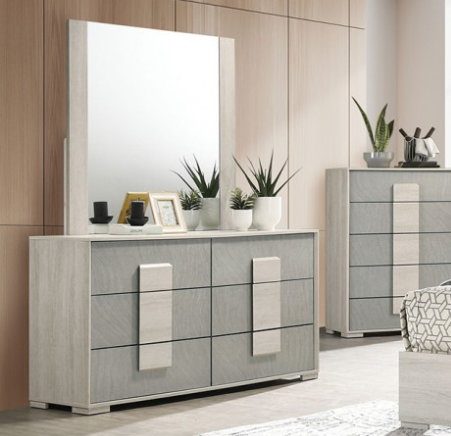 LIN  DRESSER - Grey Contemporary Dresser | NorCal Furniture Santa Clara CA