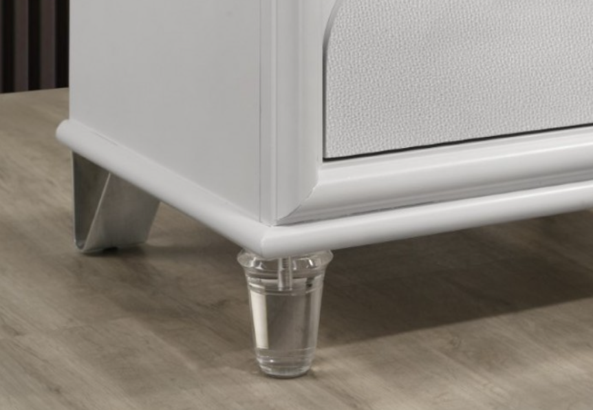 LARE  NIGHT STAND - White Contemporary Night Stand | NorCal Furniture Santa Clara CA