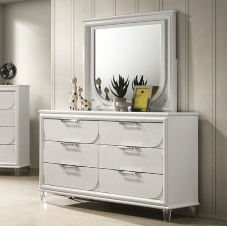 LARE  DRESSER - White Contemporary Dresser | NorCal Furniture Santa Clara CA